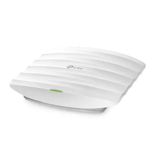TP-LINK EAP115 Wireless N300 Ceiling Mount Access Point with internal antennas and RJ45 port.
